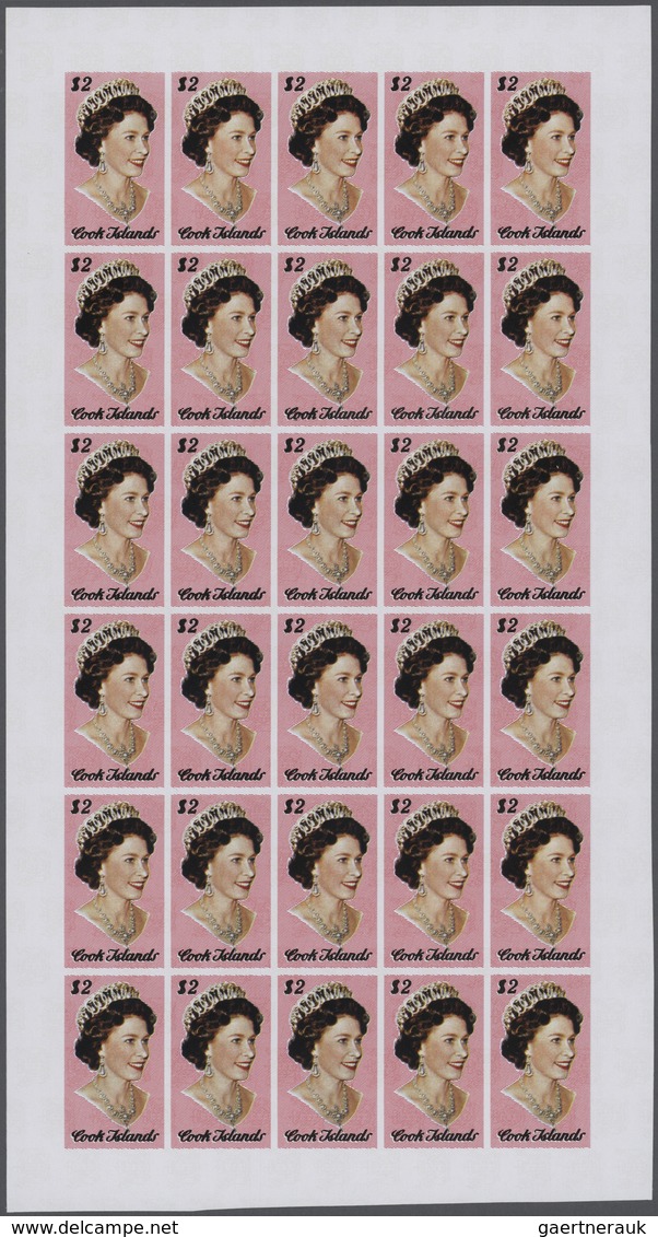 ** Großbritannien - Besonderheiten: 1974, Cook Islands. Progressive Proofs Set Of Sheets For The $2 Val - Autres & Non Classés