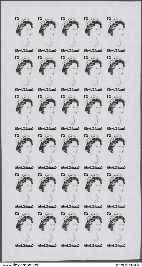 ** Großbritannien - Besonderheiten: 1974, Cook Islands. Progressive Proofs Set Of Sheets For The $2 Val - Autres & Non Classés