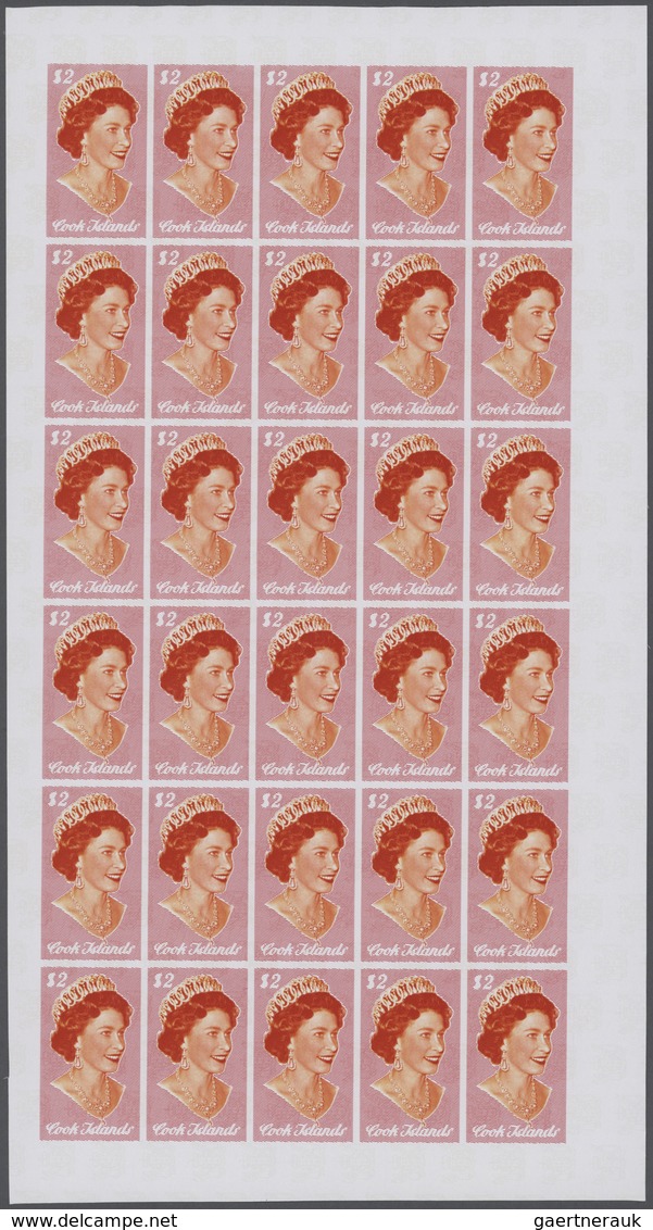 ** Großbritannien - Besonderheiten: 1974, Cook Islands. Progressive proofs set of sheets for the $2 val