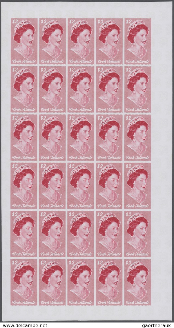 ** Großbritannien - Besonderheiten: 1974, Cook Islands. Progressive proofs set of sheets for the $2 val