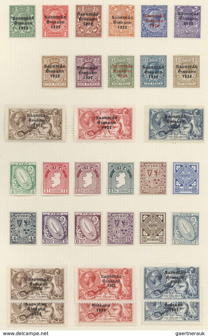 **/* Irland: 1922/54, A Scarce Mint Collection ( Incl. 2x Nr. 9-11: 1x * And 1x ** MNH!, 2x 37-39 Etc..) - Lettres & Documents