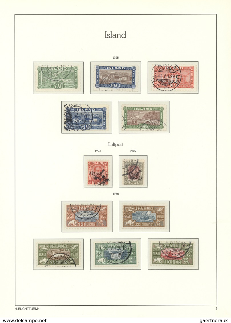 O/Br Island: 1873/1994, Nice Collection In A Lighthouse-Binder From Classic To Modern Stamps, Incl. Servi - Autres & Non Classés