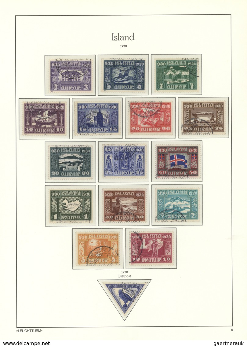 O/Br Island: 1873/1994, Nice Collection In A Lighthouse-Binder From Classic To Modern Stamps, Incl. Servi - Autres & Non Classés