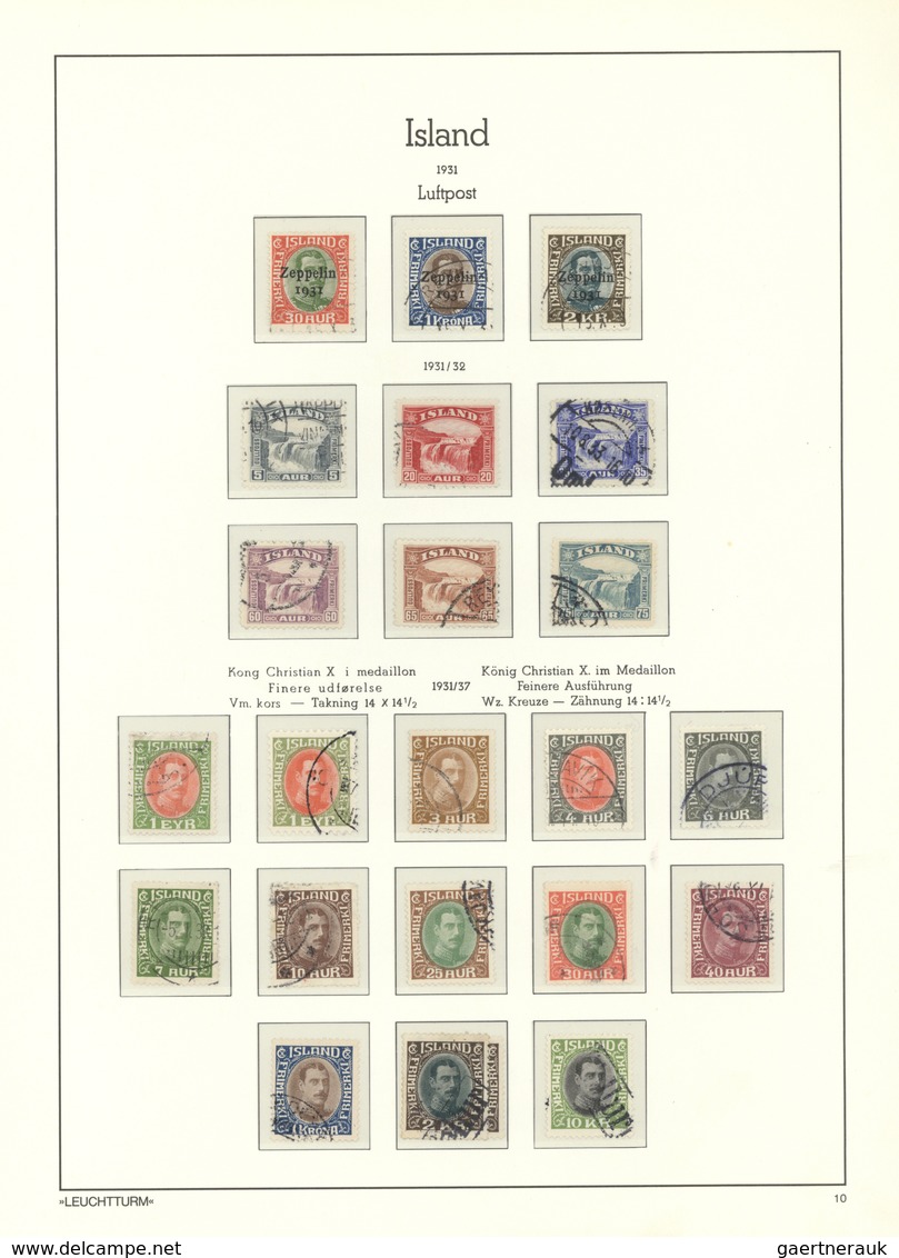O/Br Island: 1873/1994, Nice Collection In A Lighthouse-Binder From Classic To Modern Stamps, Incl. Servi - Autres & Non Classés