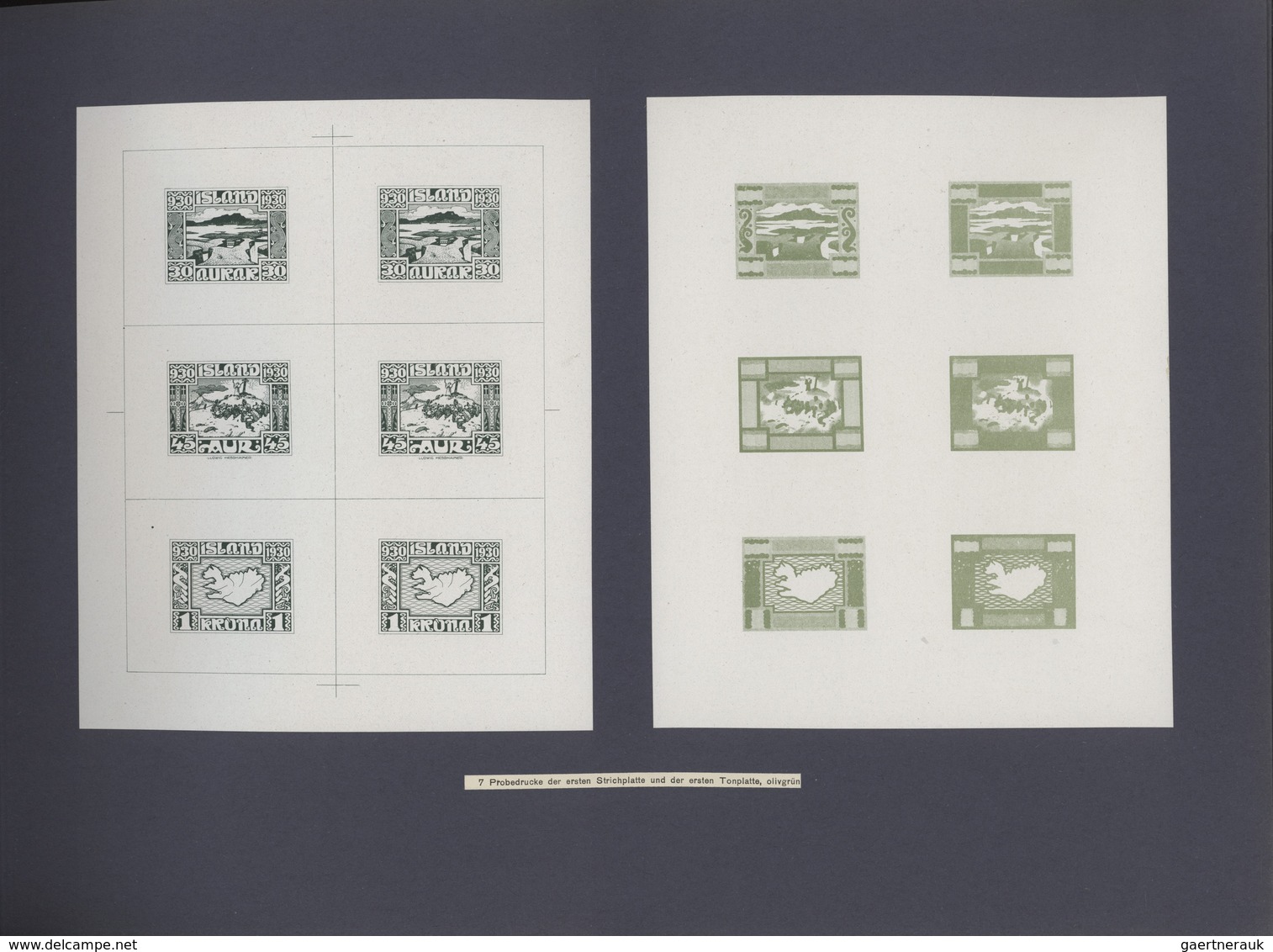 Island: 1930, Die Jubiläumsbriefmarken Von Island 930-1930 / Entworfen Von Ludwig Hesshaimer / Gedru - Autres & Non Classés