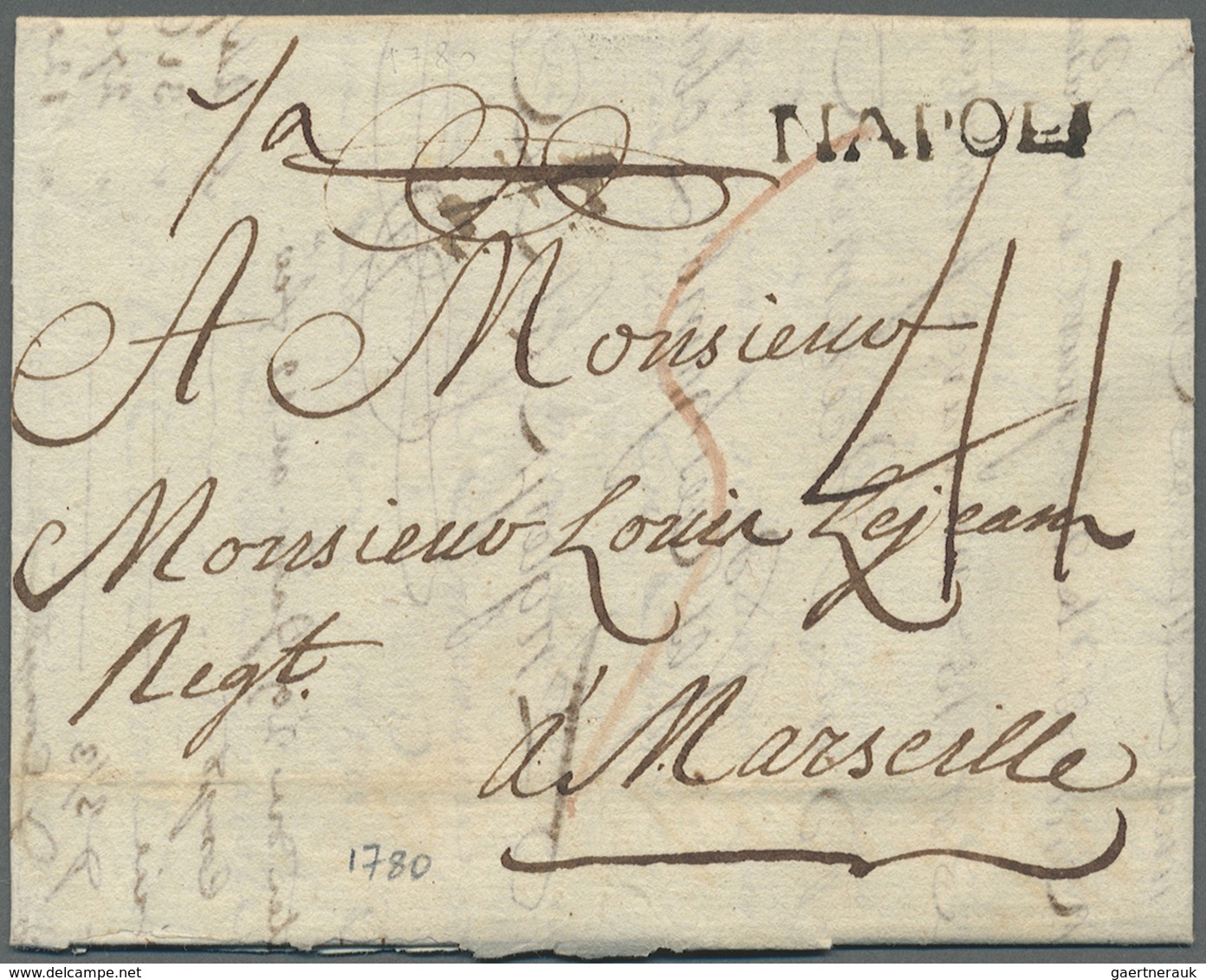 Br Italien - Vorphilatelie: 1610/1848 (ca) NAPLES 40+ Letters From The Kingdom Of Naples / Napoli - ...-1850 Préphilatélie