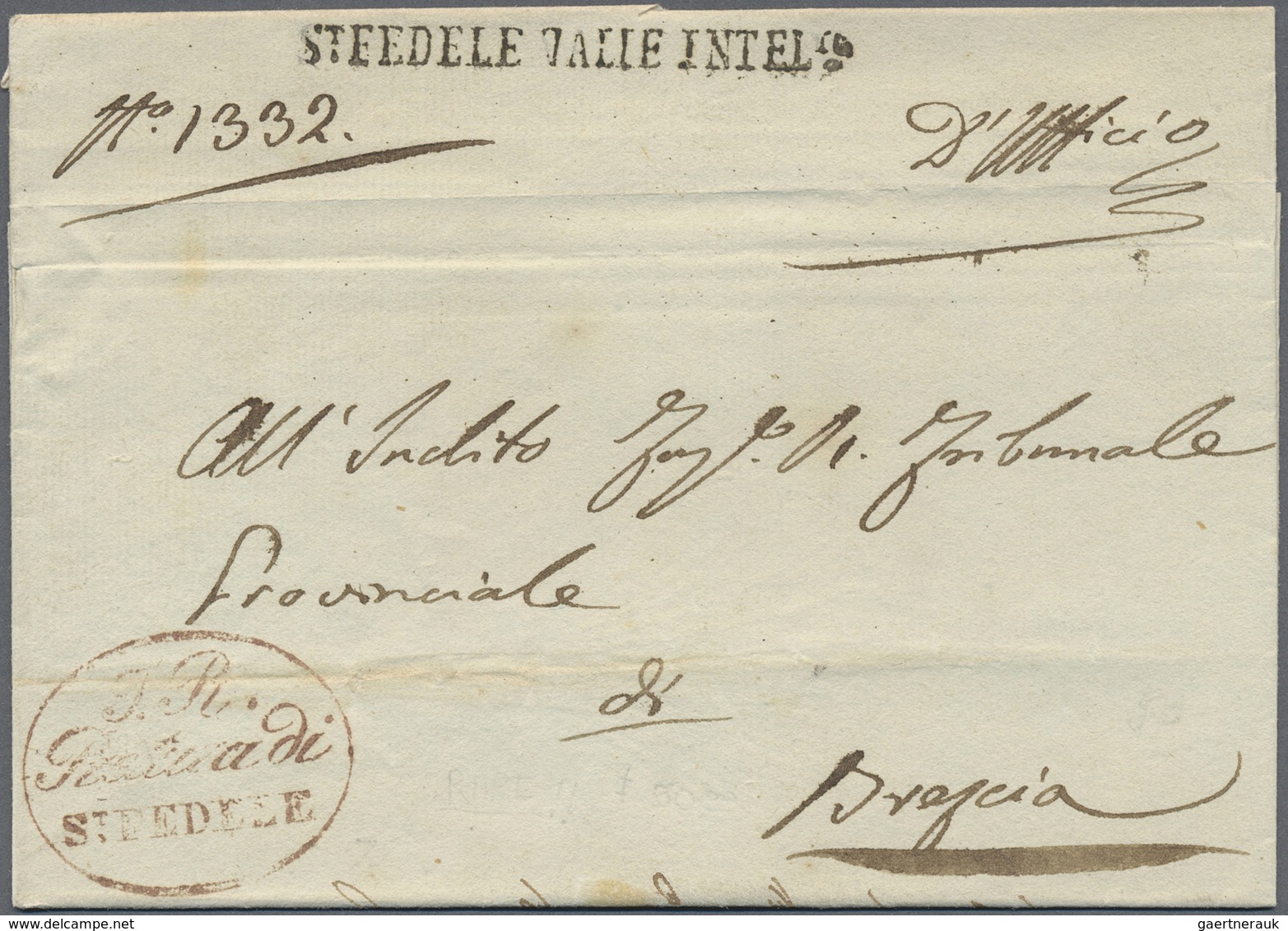 Br Italien - Vorphilatelie: 1757/1855 Ca., Collection With More Than 40 Folded Letter Covers, Comprisin - 1. ...-1850 Prephilately