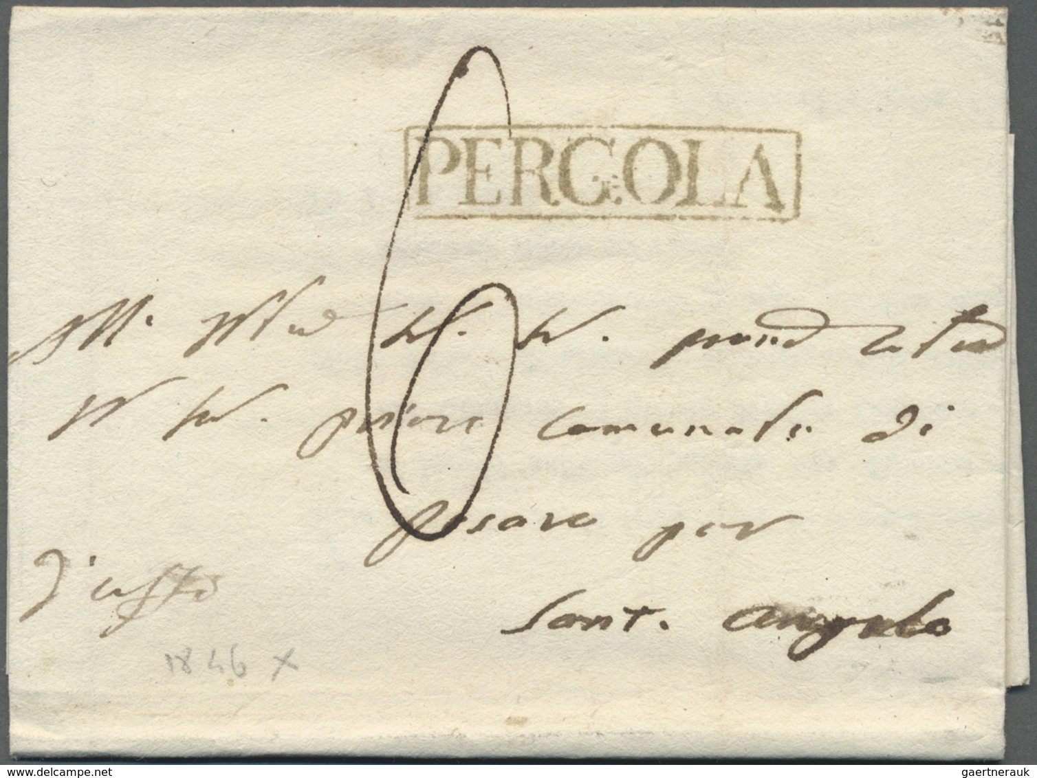 Br Italien - Vorphilatelie: 1800/1860 (ca.), Lot Of More Than 60 Folded Letters From Many Different Tow - ...-1850 Préphilatélie