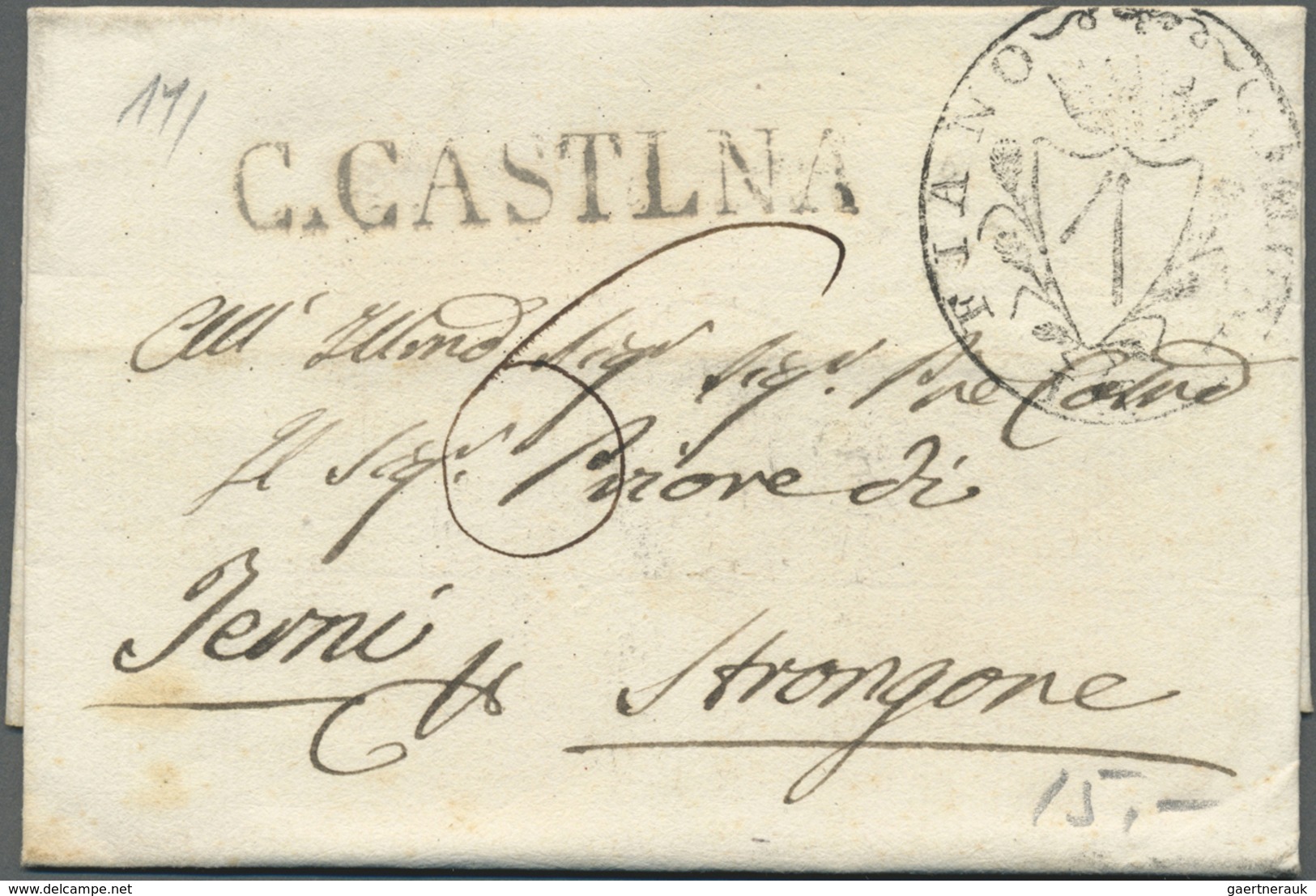 Br Italien - Vorphilatelie: 1800/1860 (ca.), Lot Of More Than 60 Folded Letters From Many Different Tow - 1. ...-1850 Prephilately