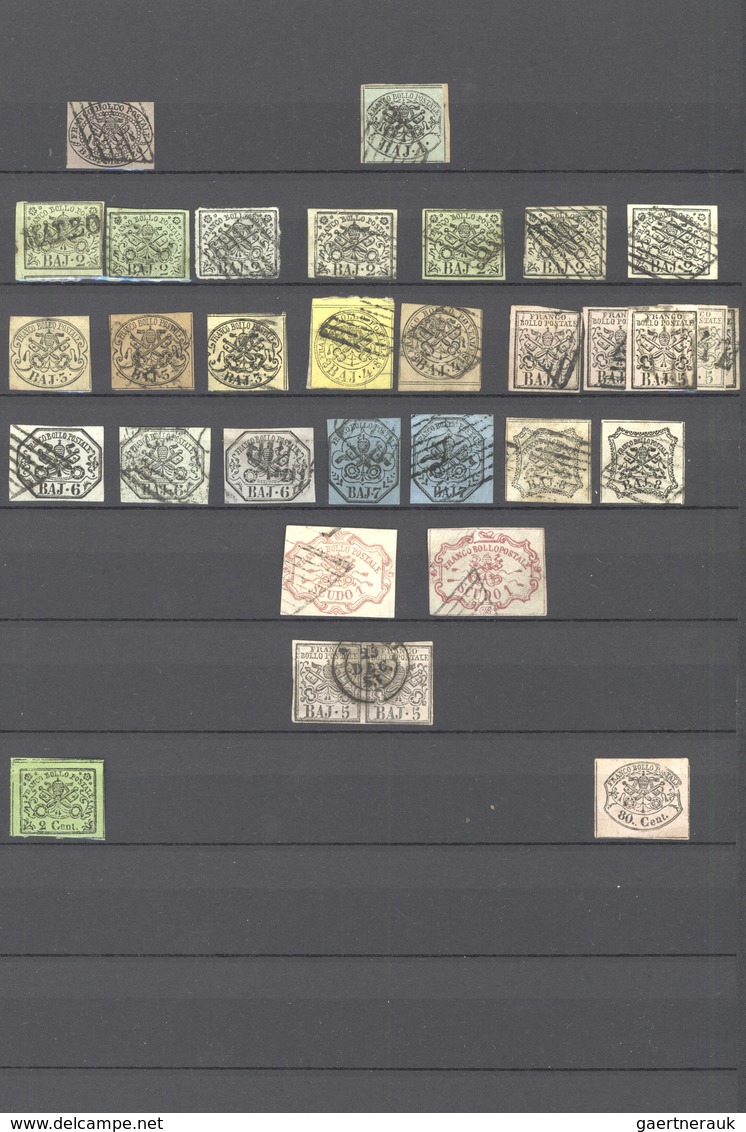 O/*/**/Br Altitalien: 1852/1943, Italian States/Kingdom Of Italy, Used And Mint Collection In A Stockbook, Var - Collections