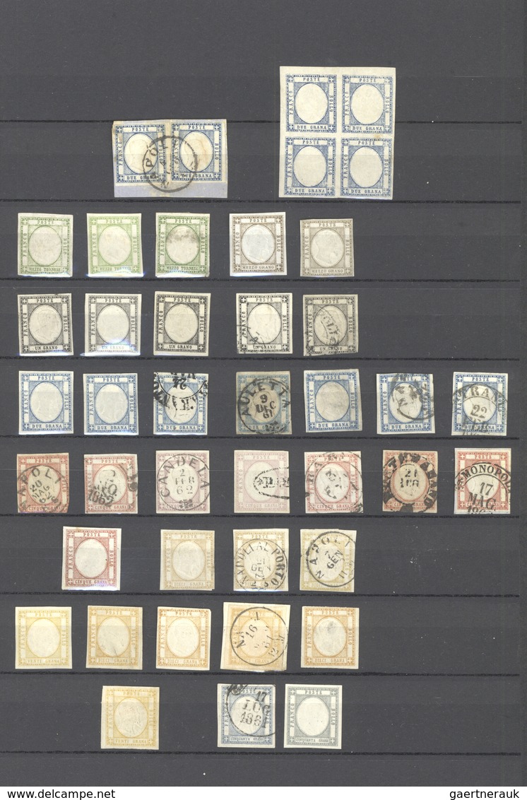 O/*/**/Br Altitalien: 1852/1943, Italian states/Kingdom of Italy, used and mint collection in a stockbook, var