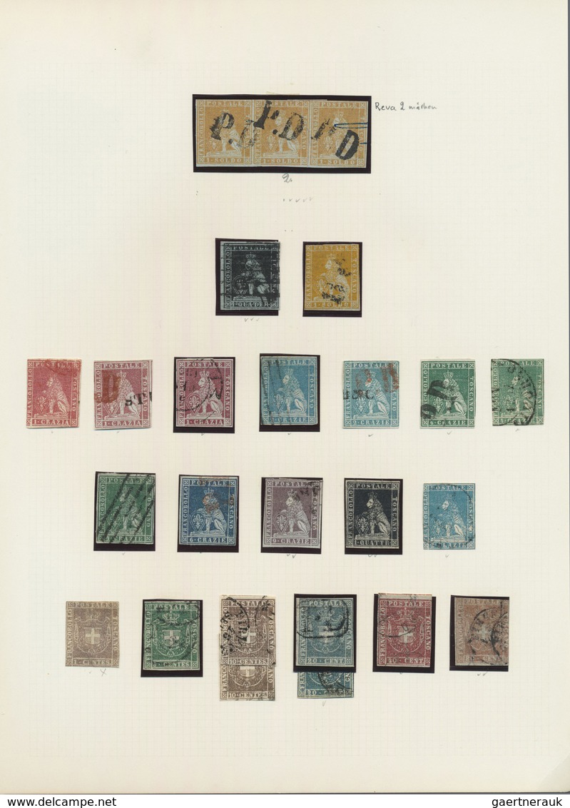*/**/O Altitalien: 1854/61, A scarce collection of classic stamps mint and used (sometimes in both conditio