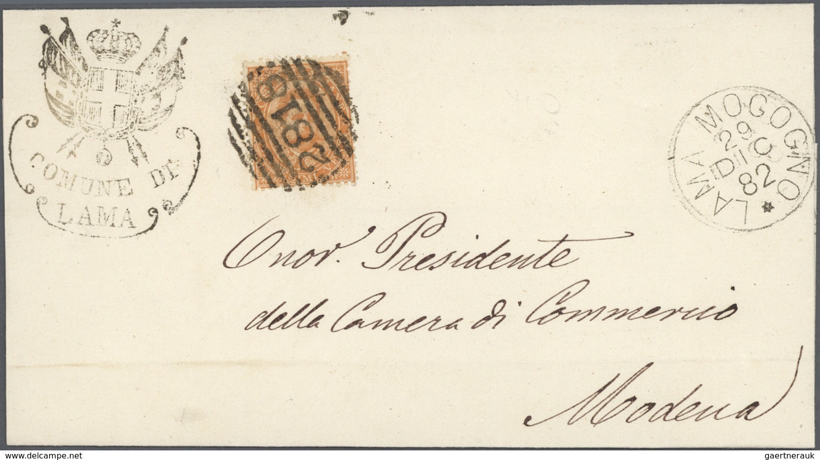 Br Italien: 1780/1921, Collection Of More Than 100 Covers (from Some Pre-philately), Main Value 1860s/1 - Marcophilie