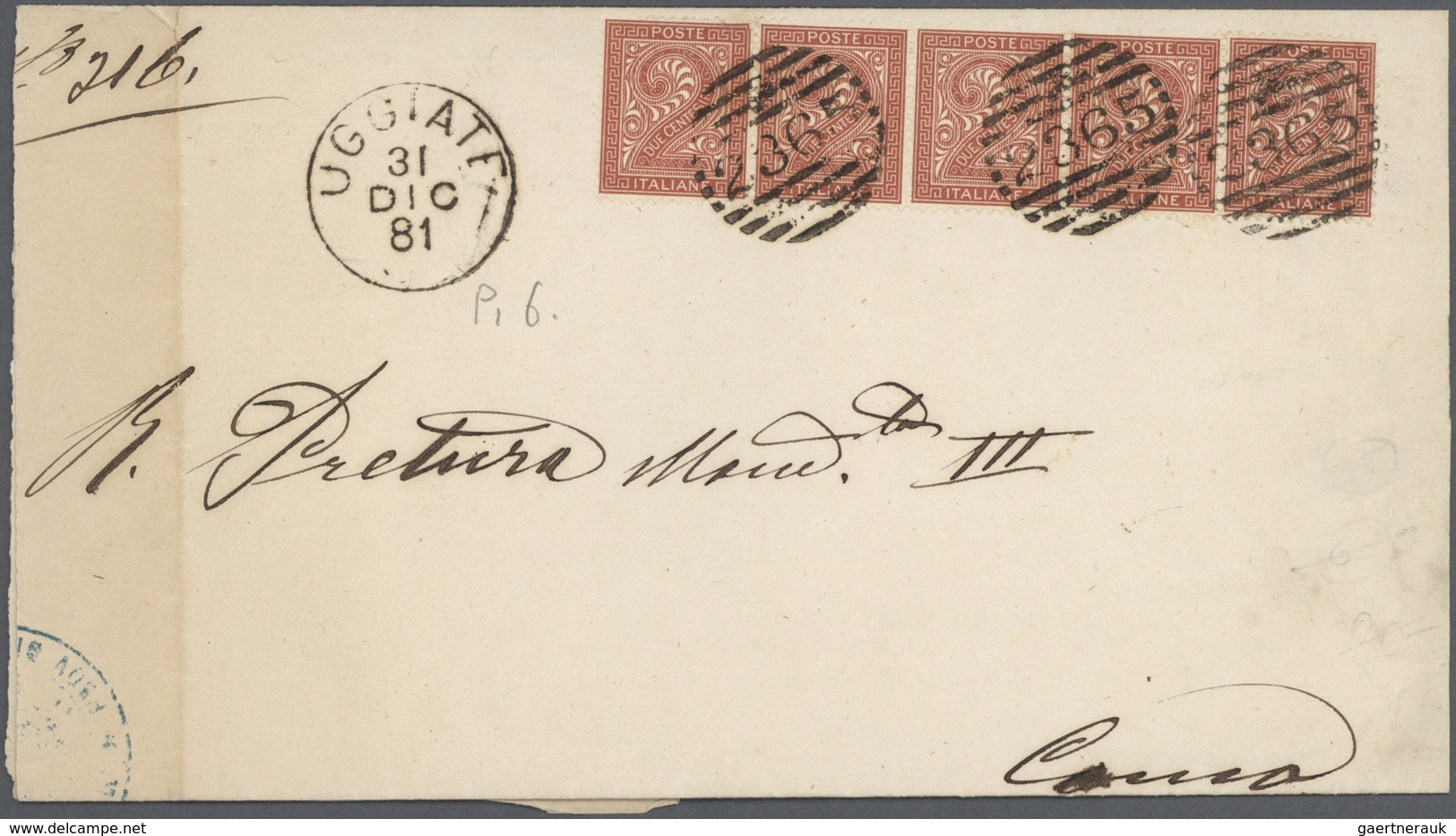 Br Italien: 1780/1921, collection of more than 100 covers (from some pre-philately), main value 1860s/1