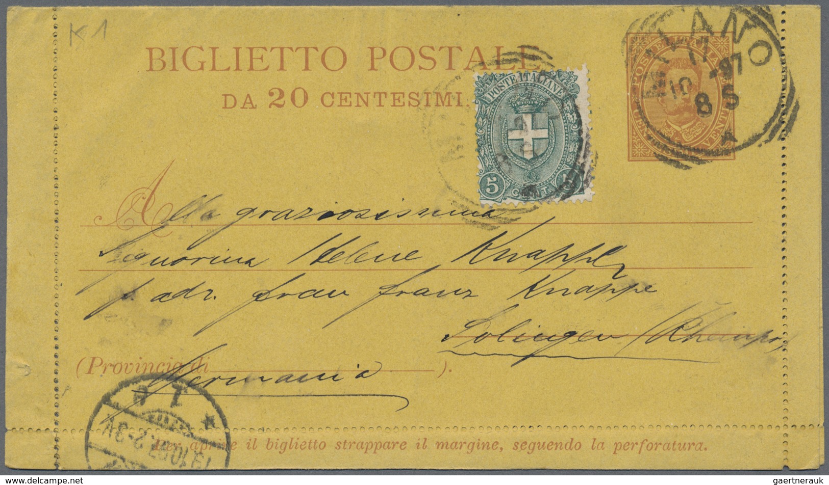 GA/Br/ Italien: 1822/1980 (ca.), Lot Of Many Hundred Covers, Postal Stationeries And Picture Postcards From - Marcophilie