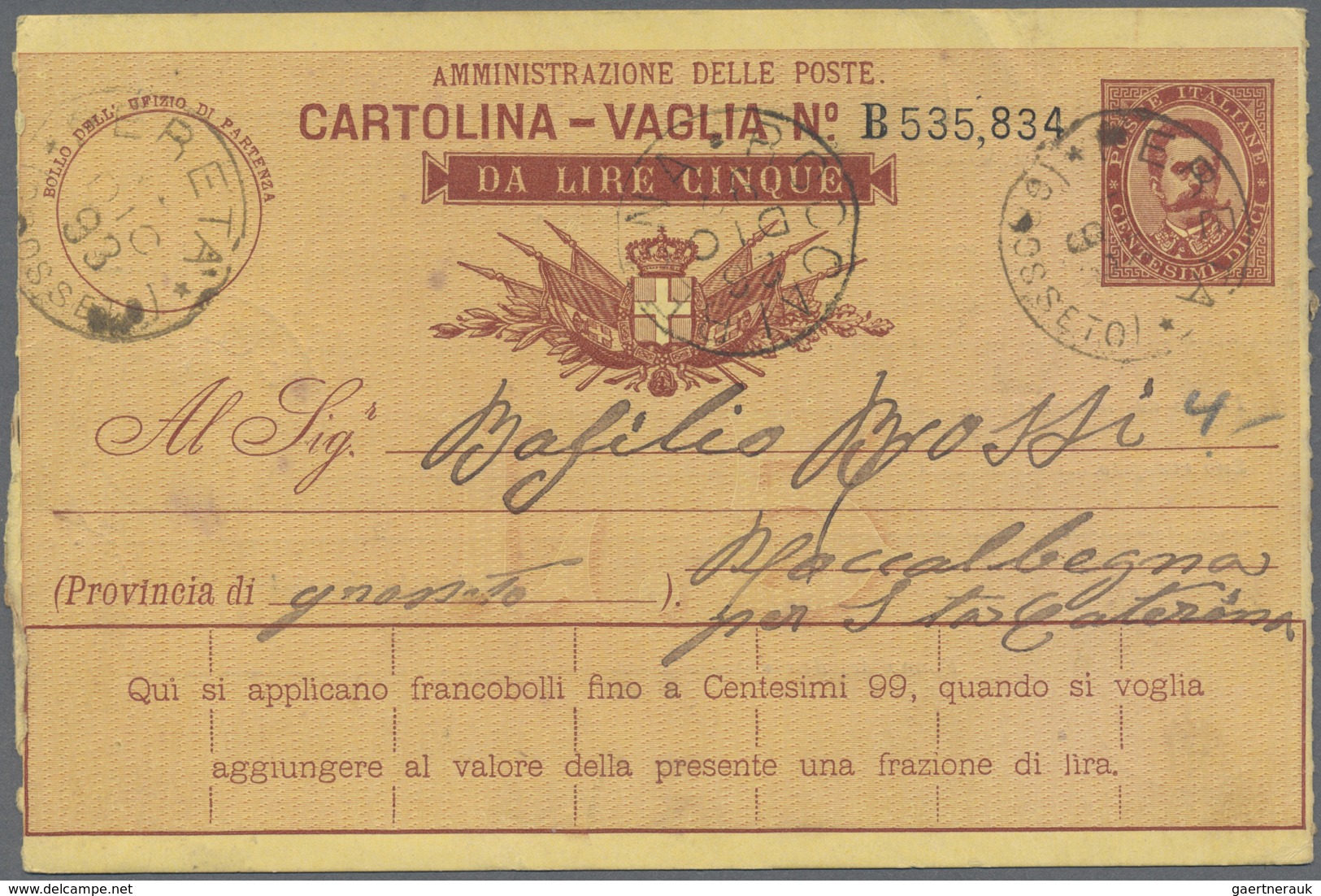 GA/Br/ Italien: 1822/1980 (ca.), Lot Of Many Hundred Covers, Postal Stationeries And Picture Postcards From - Marcophilie