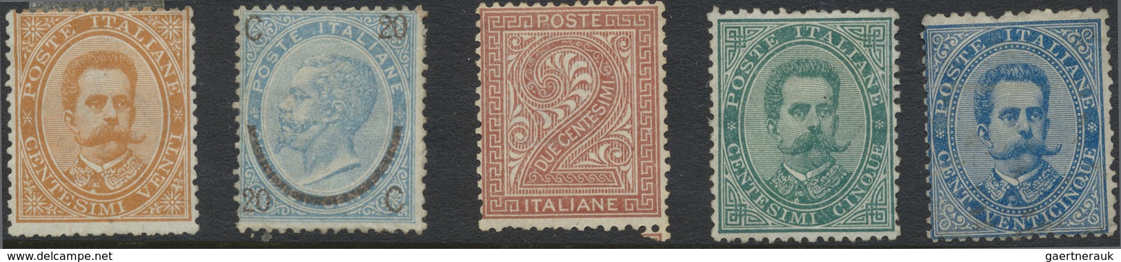 O/*/(*)/** Italien: 1850/1970 (ca.), Italian Area, Sophisticated Balance Ob Album Pages, On Stocksheets, In Gla - Marcophilie