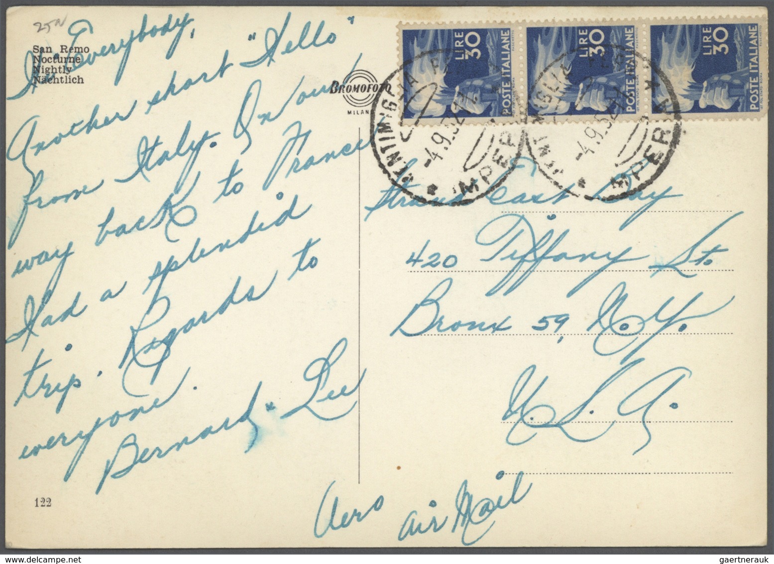Br/GA Italien: 1858/1964, Ca. 110 Briefe, Karten Und Ganzsachen Ab Altitalienische Staaten Und Inkl. San M - Marcophilie