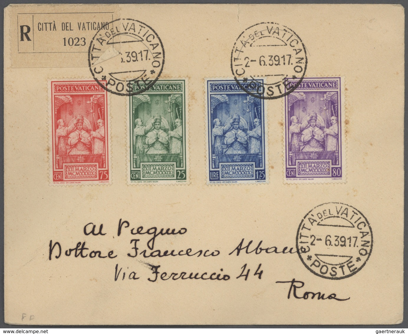 Br/GA Italien: 1858/1964, ca. 110 Briefe, Karten und Ganzsachen ab Altitalienische Staaten und inkl. San M