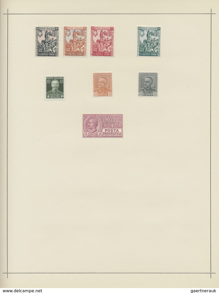 */** Italien: 1861/1958, A Scarce Mint LH Collection Of Mainly The Early Issues With Many Highpriced Key- - Marcophilie