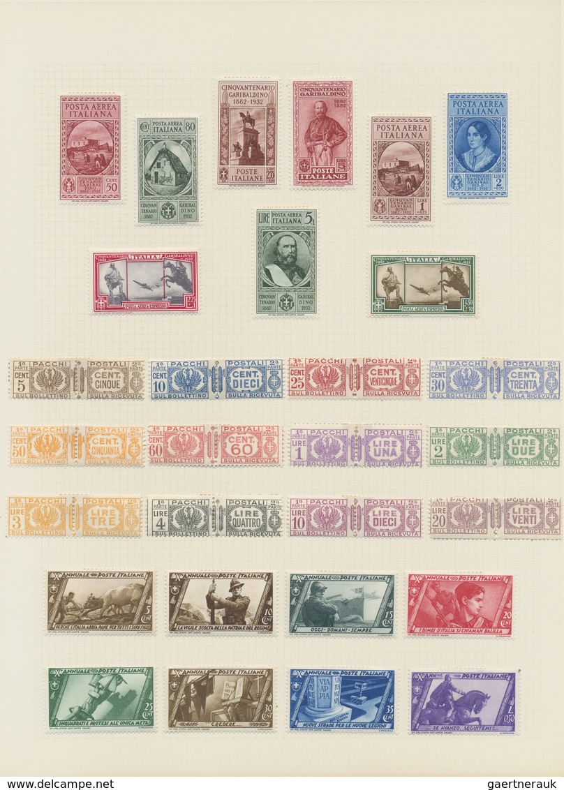 */** Italien: 1861/1958, A scarce mint LH collection of mainly the early issues with many highpriced key-