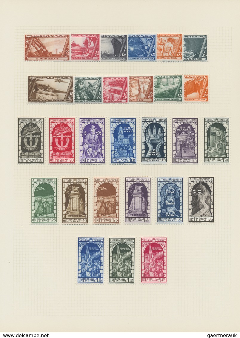 */** Italien: 1861/1958, A scarce mint LH collection of mainly the early issues with many highpriced key-