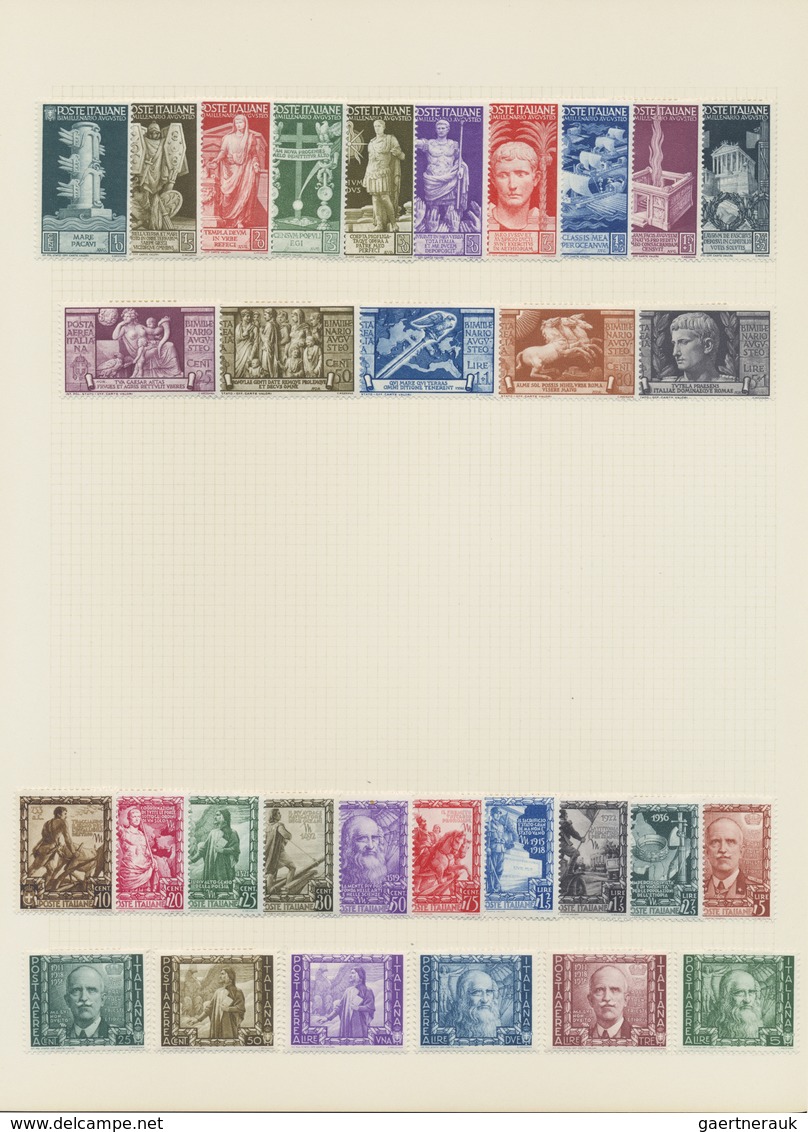 */** Italien: 1861/1958, A scarce mint LH collection of mainly the early issues with many highpriced key-