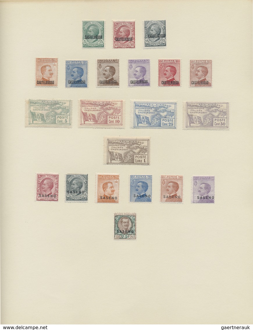 */** Italien: 1861/1958, A scarce mint LH collection of mainly the early issues with many highpriced key-