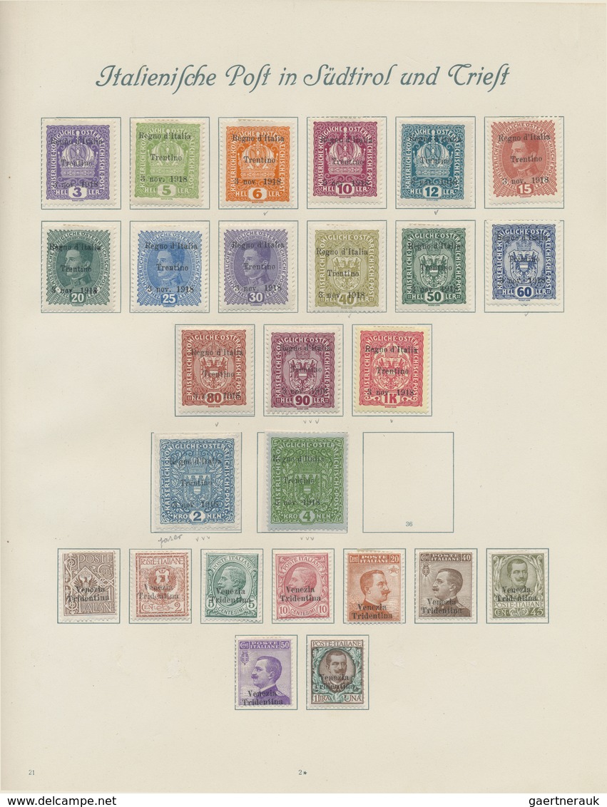 */** Italien: 1861/1958, A scarce mint LH collection of mainly the early issues with many highpriced key-