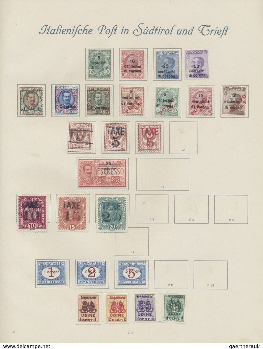 */** Italien: 1861/1958, A scarce mint LH collection of mainly the early issues with many highpriced key-