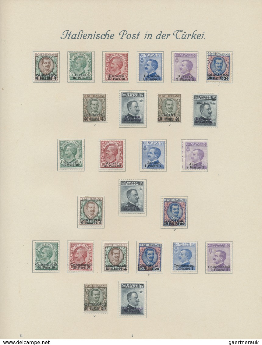 */** Italien: 1861/1958, A scarce mint LH collection of mainly the early issues with many highpriced key-