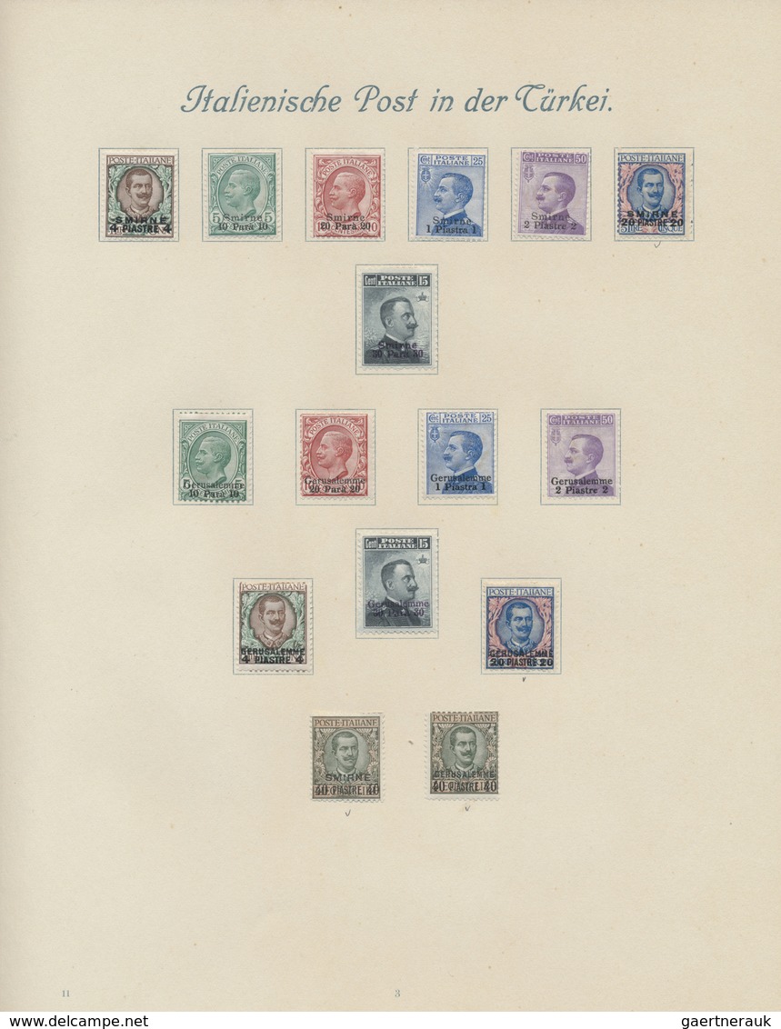 */** Italien: 1861/1958, A scarce mint LH collection of mainly the early issues with many highpriced key-