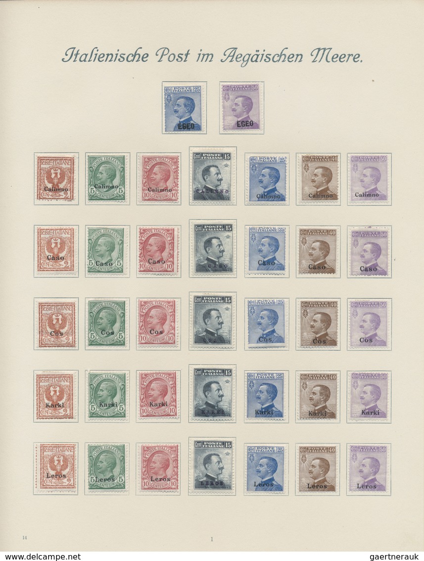 */** Italien: 1861/1958, A scarce mint LH collection of mainly the early issues with many highpriced key-