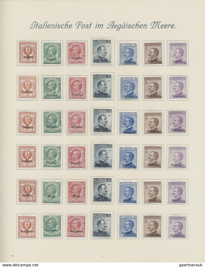 */** Italien: 1861/1958, A scarce mint LH collection of mainly the early issues with many highpriced key-