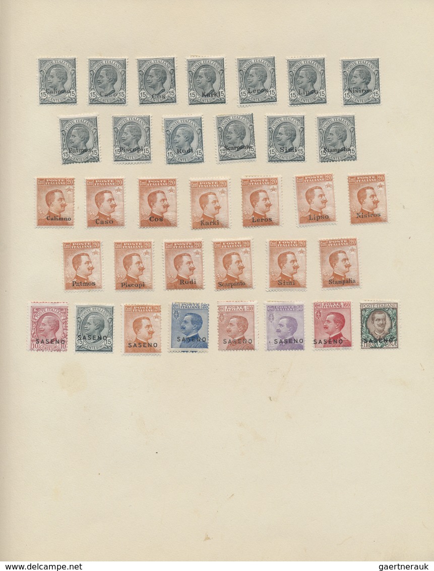 */** Italien: 1861/1958, A scarce mint LH collection of mainly the early issues with many highpriced key-