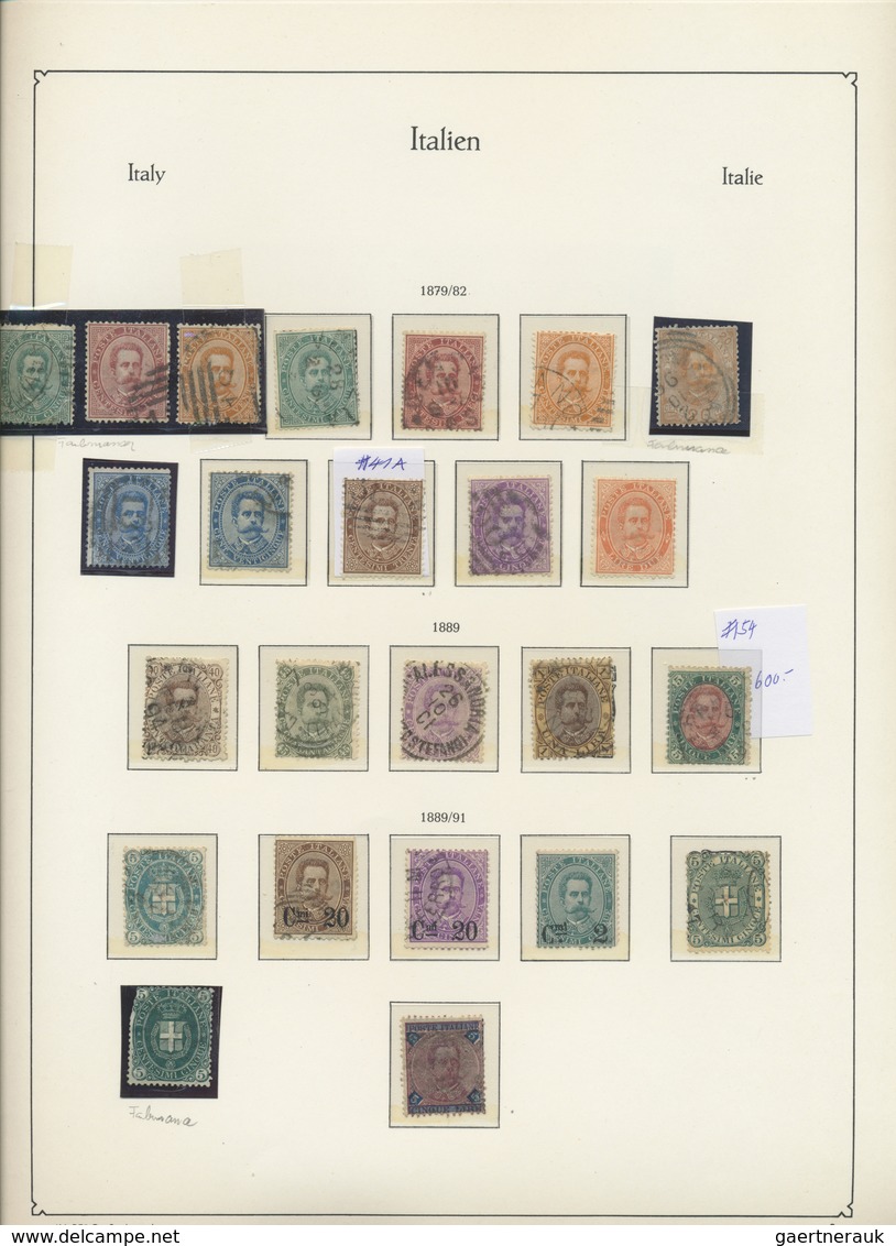 O/*/**/GA Italien: 1861/2012: Five Binders With KABE Pages. Used And Mint Mixed. The Old Italian States Are On - Storia Postale