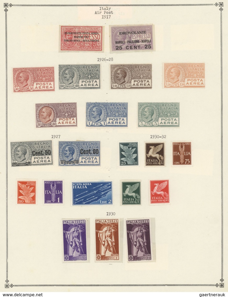 O/*/**/(*) Italien: 1862/1975, mint and used collection in an ancient album with plenty of better material, e.g