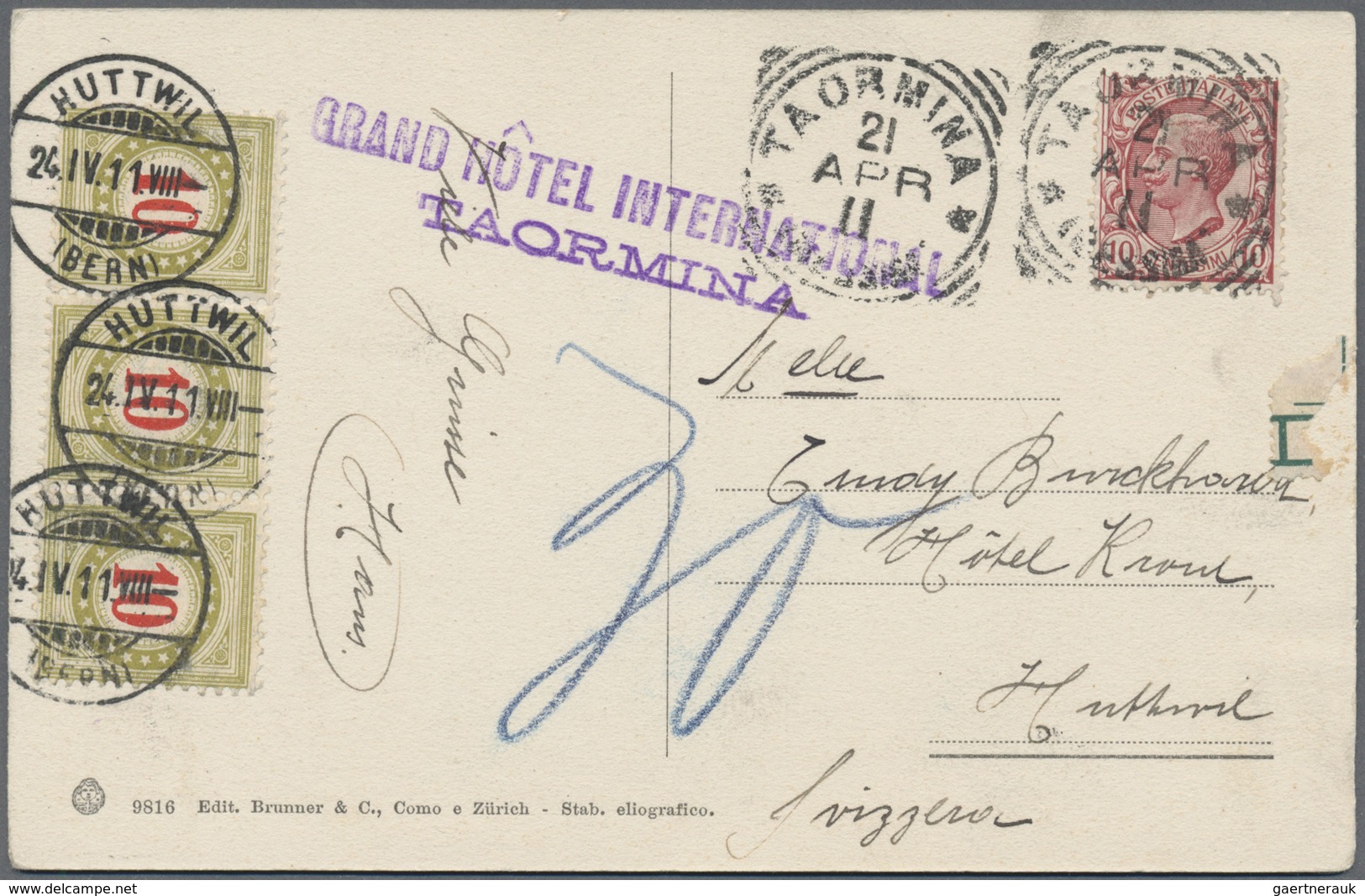 Br Italien: 1866/1949, Lot With 18 Covers From Victor Emanuel Issue Until Post-WWII Era, Comprising 3 X - Marcophilie