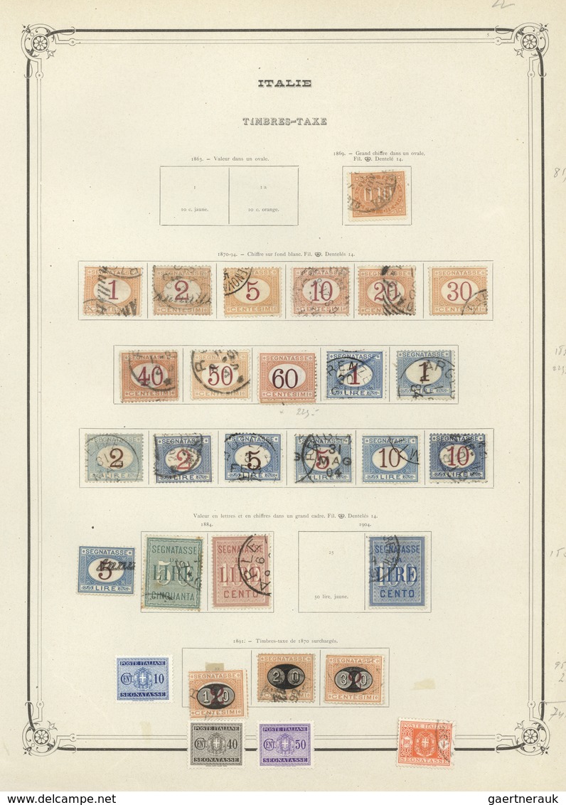 */O Italien: 1900/1950 (ca.), mint and used collection on Yvert pages, comprising many interesting and b