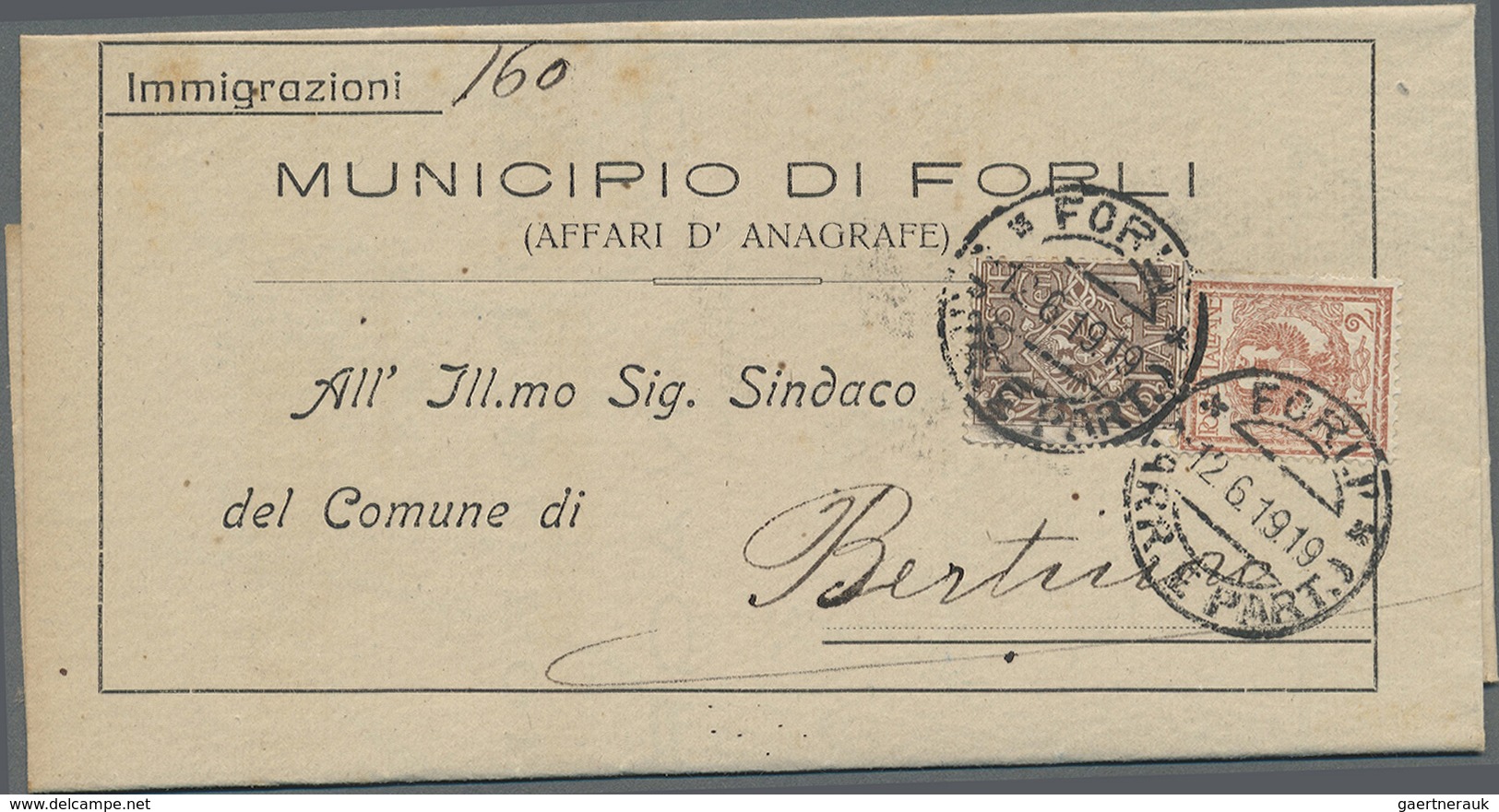 Br Italien: 1901/1930  Approx. 40 Letter With "Floreale" Stamps - Some On Decorative Cards But Also Som - Marcophilie