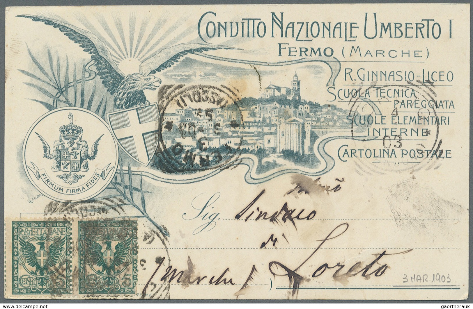 Br Italien: 1901/1930  Approx. 40 Letter With "Floreale" Stamps - Some On Decorative Cards But Also Som - Marcophilie