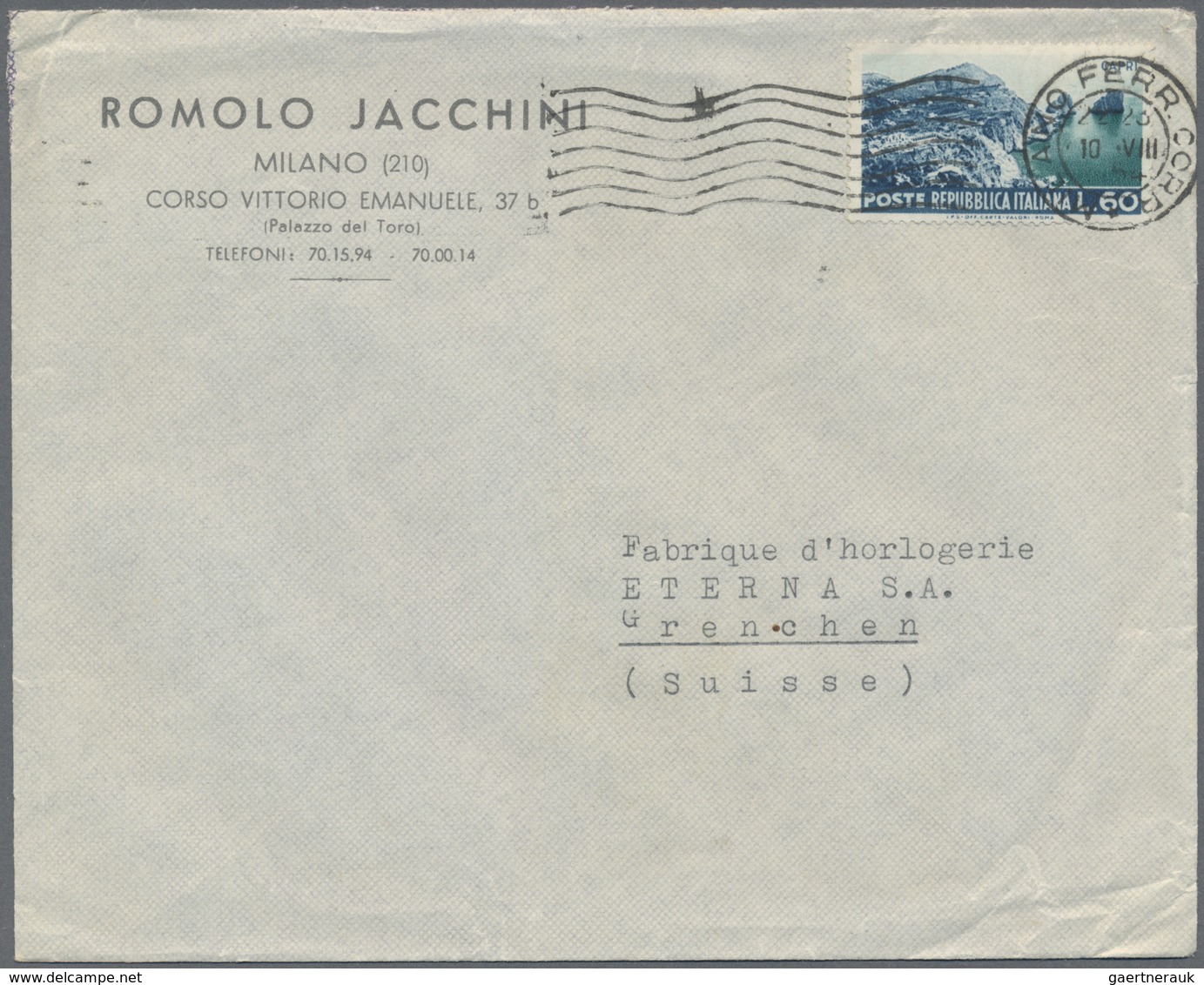 Br Italien: 1930/1990 (ca.), Accumulation Of Apprx. 800 Commercial Covers/cards, Showing A Great Divers - Marcofilía