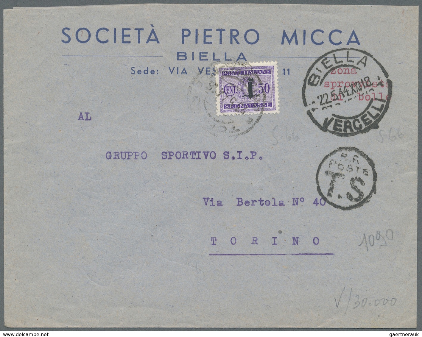 Br/Brfst Italien - Portomarken: 1883/1970 (ca) 80+ Covers With Porto Stamps - A Huge Part Of Them "used As Re - Taxe