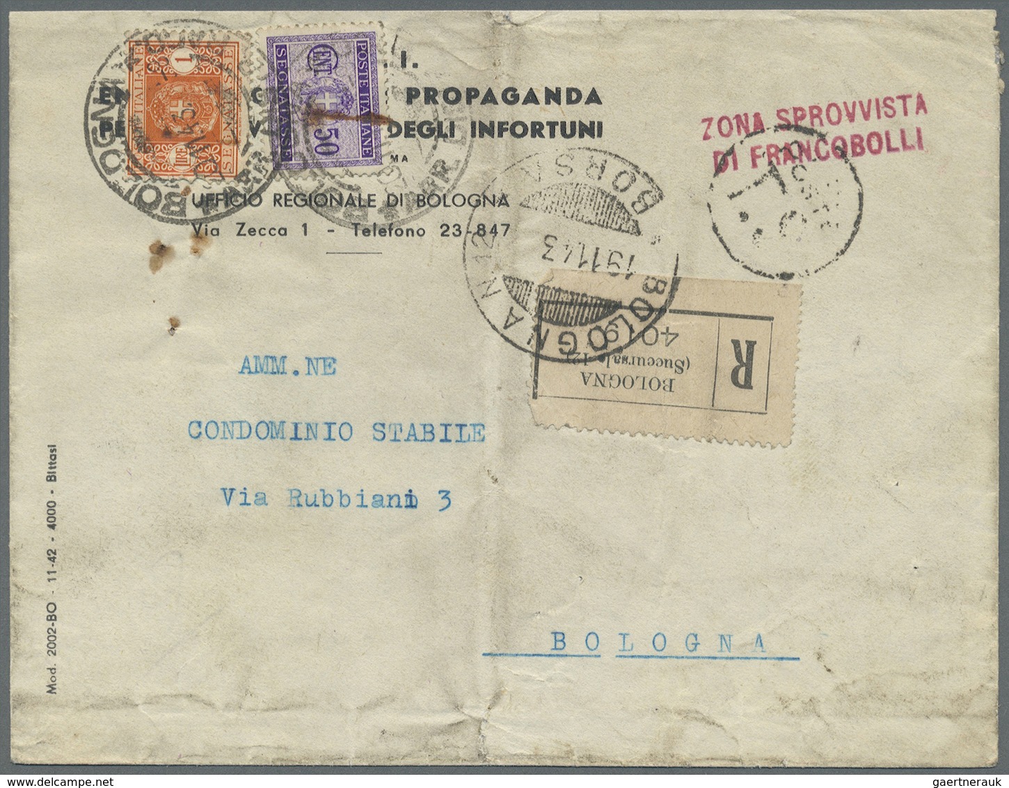 Br/Brfst Italien - Portomarken: 1883/1970 (ca) 80+ Covers With Porto Stamps - A Huge Part Of Them "used As Re - Taxe