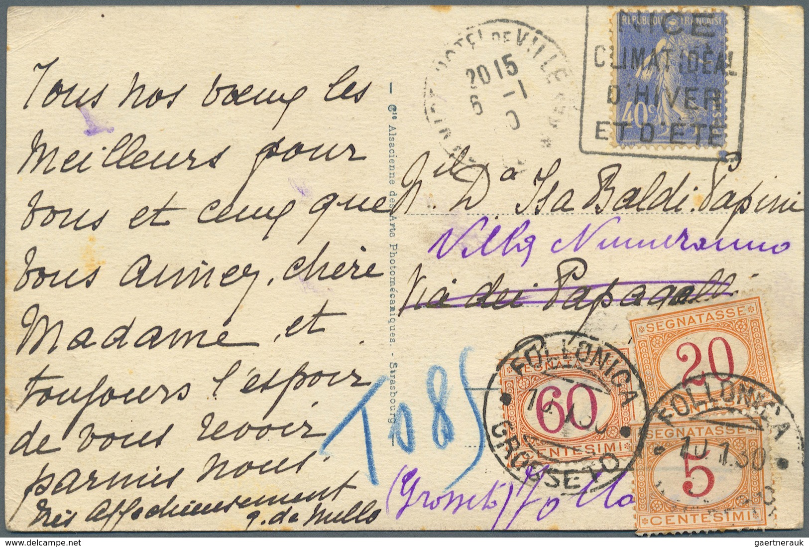 Br/Brfst Italien - Portomarken: 1883/1970 (ca) 80+ Covers With Porto Stamps - A Huge Part Of Them "used As Re - Taxe