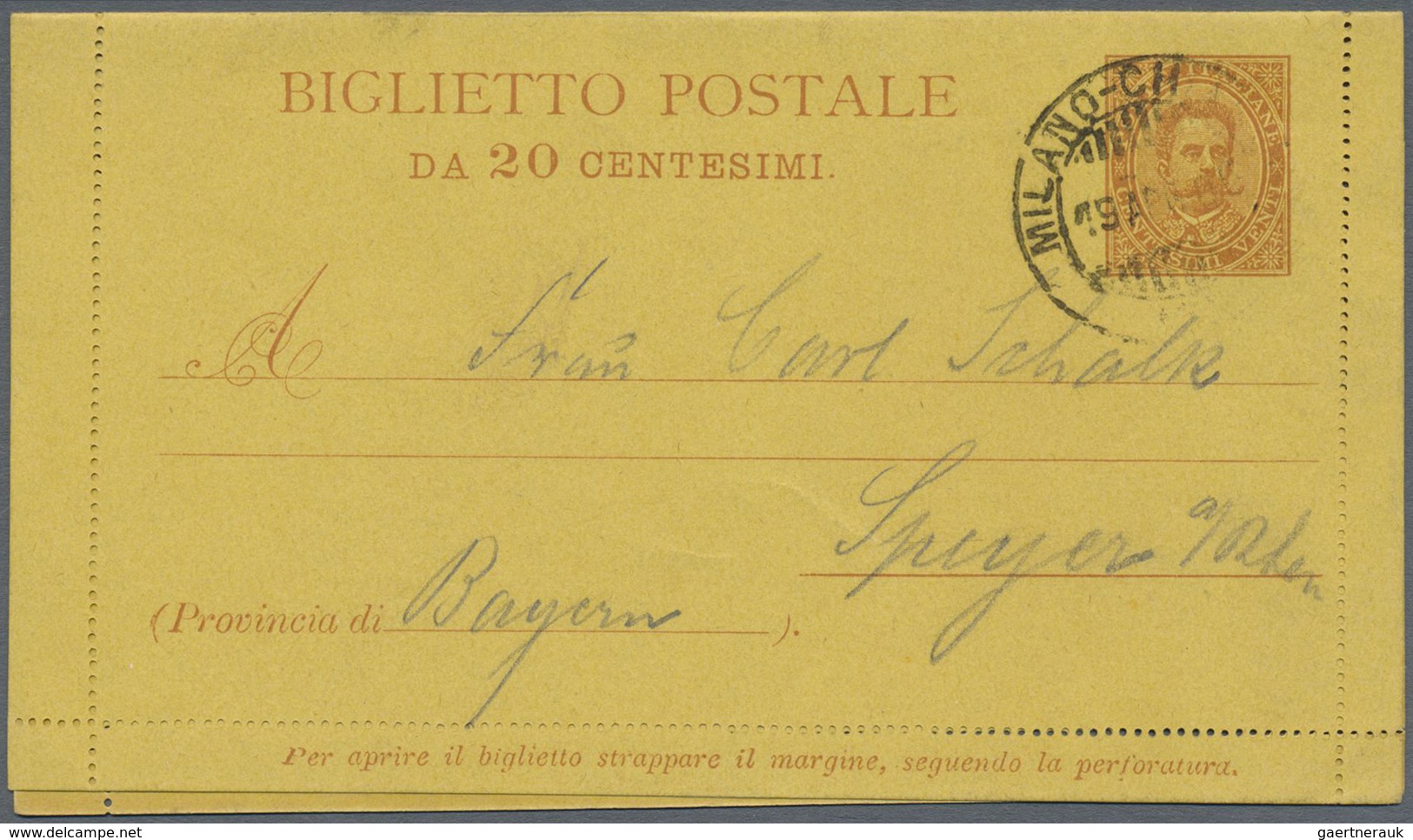 GA Italien - Ganzsachen: 1877/1934, Lot Of More Than 70 Used And Unused Stationeries, Mainly Cards, Inc - Entiers Postaux