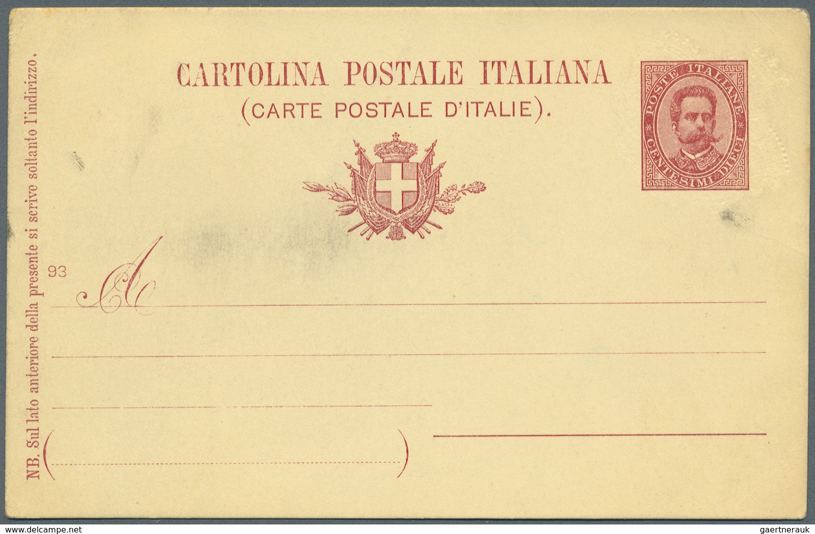 GA Italien - Ganzsachen: 1894/1940 (ca.), Lot Von über 60 Ungebrauchten Ganzsachen, Dabei Etliche Priva - Entiers Postaux