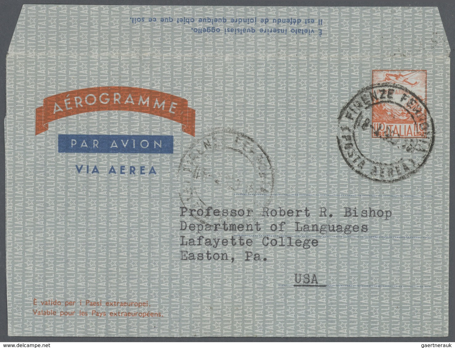 GA Italien - Ganzsachen: 1952/1989 (ca.), Bestand Von Ca. 640 Ungebrauchten Und Gebrauchten AEROGRAMMEN - Interi Postali