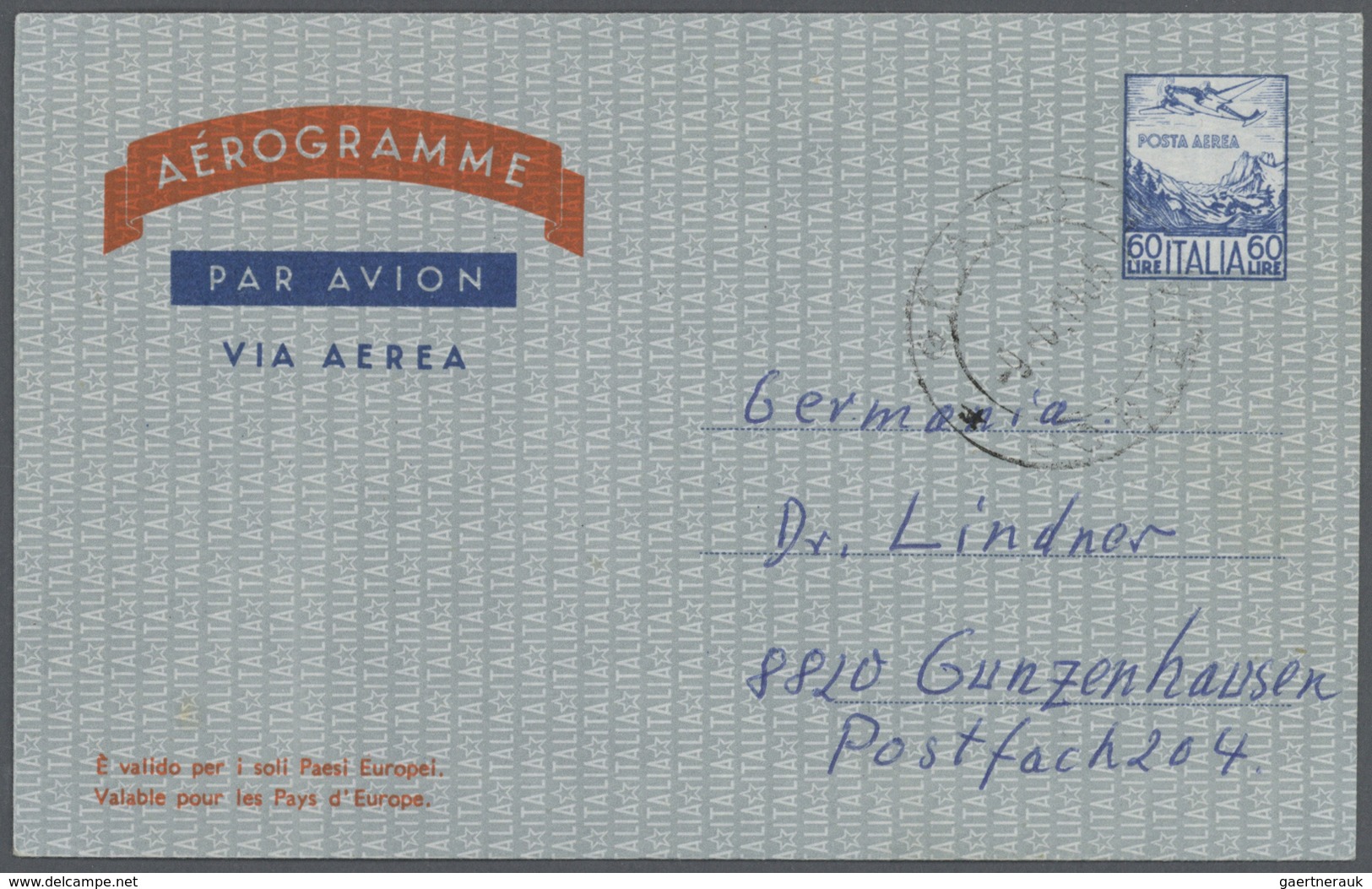 GA Italien - Ganzsachen: 1952/1989 (ca.), Bestand Von Ca. 640 Ungebrauchten Und Gebrauchten AEROGRAMMEN - Entiers Postaux