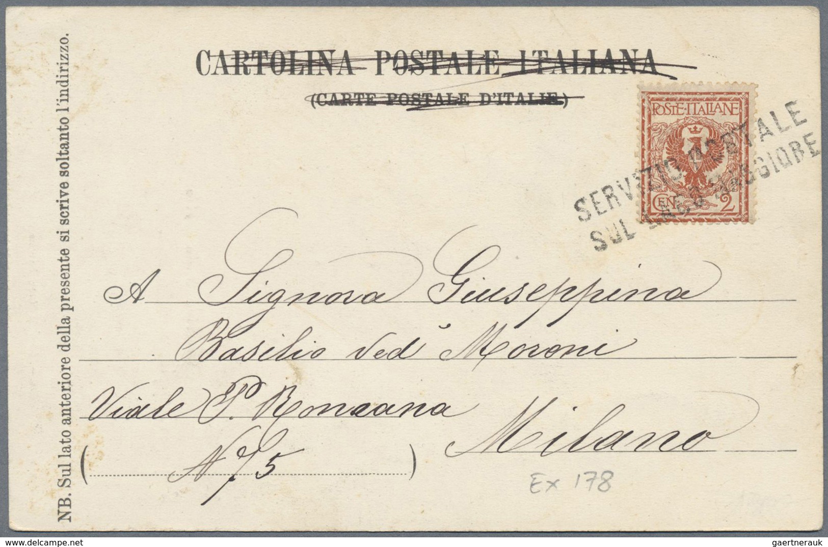Br Italien - Stempel: 1882/1932, Small But Interesting Lot Of 11 Postcards All Bearing Lago Maggiore Sh - Marcophilia